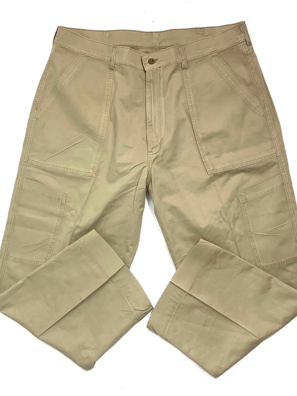 Vintage Polo Jeans Company Men Field Pants 40x31 Military Surplus Utility Beige